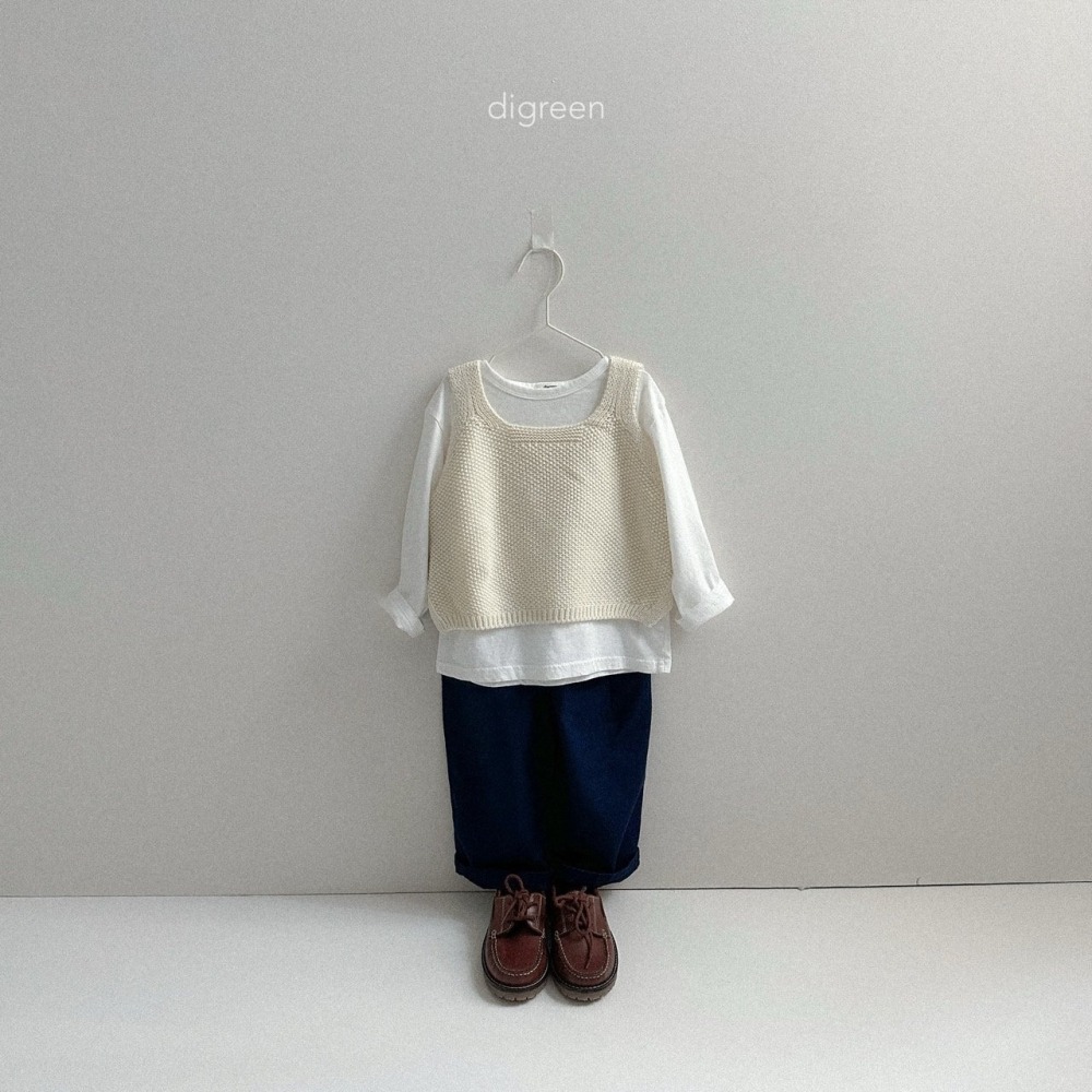 ❄️深藍100現貨❄️Digreen kids 側鬆緊休閒褲🧸韓國童裝-細節圖7