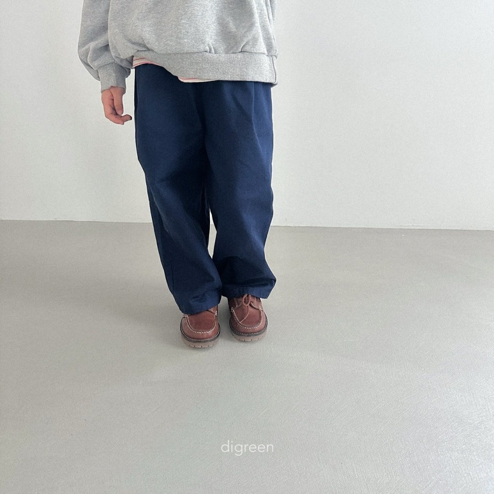 ❄️深藍100現貨❄️Digreen kids 側鬆緊休閒褲🧸韓國童裝-細節圖8