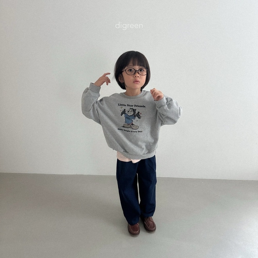 ❄️深藍100現貨❄️Digreen kids 側鬆緊休閒褲🧸韓國童裝-細節圖9
