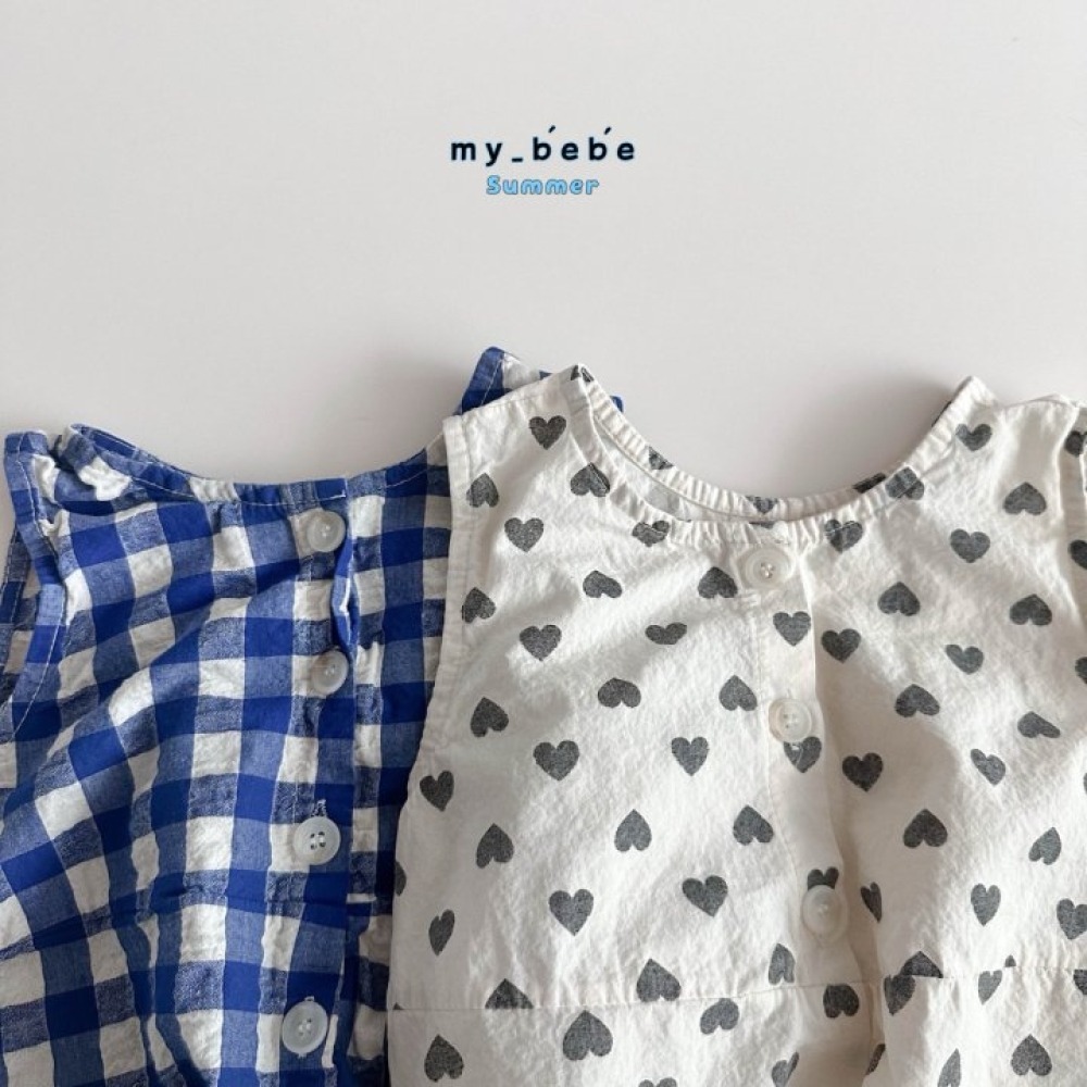 🌴藍80現貨🌴mybebe 小格子背心連身衣🧸韓國童裝-細節圖10