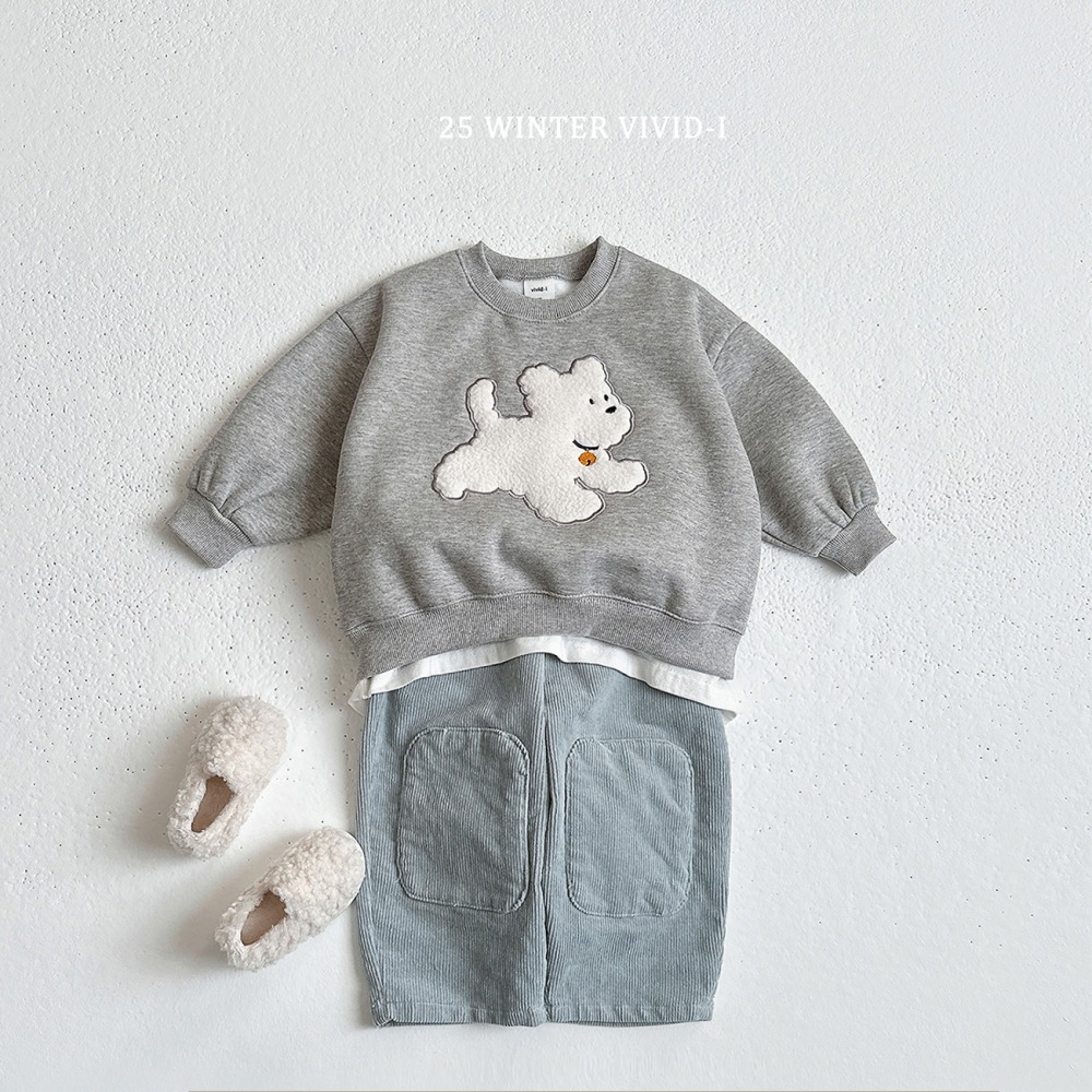 ❄️灰100現貨❄️vividi 可愛動物刷毛上衣🧸韓國童裝-細節圖8