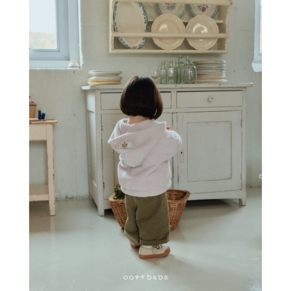 ❄️粉紫85/深藍105現貨❄️oottbebe 毛茸茸保暖連帽外套🧸韓國童裝-細節圖5