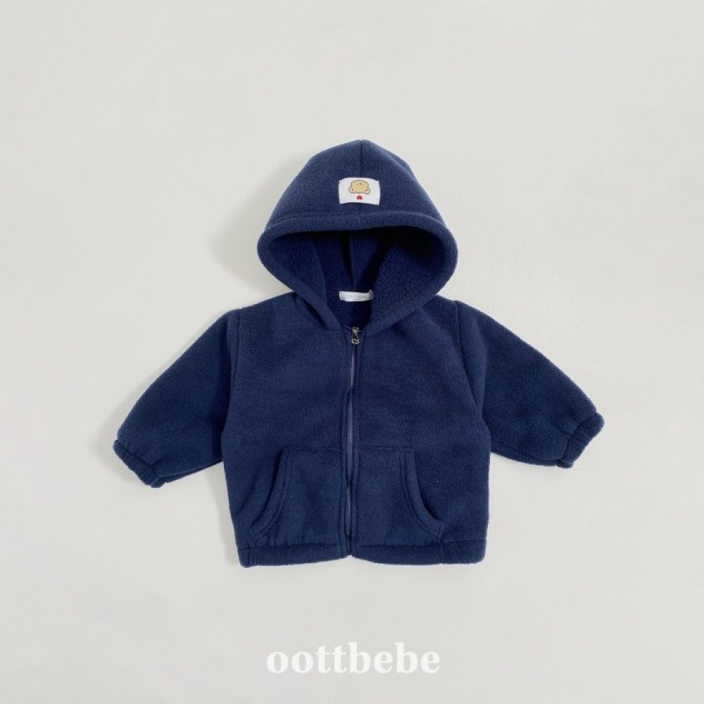 ❄️粉紫85/深藍105現貨❄️oottbebe 毛茸茸保暖連帽外套🧸韓國童裝-規格圖11