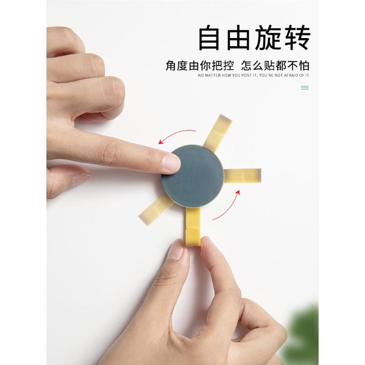 皮老闆3C賣場 北歐風雙色掛勾 旋轉掛勾 北歐風圓形單色掛勾 雙色圓形掛勾 圓形掛勾 壁掛 小掛鉤 免釘 無痕 掛鈎-細節圖2