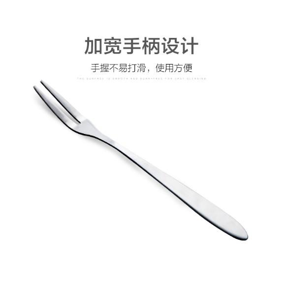 皮老闆3C賣場 不鏽鋼小叉子 水果叉 甜點叉 蛋糕叉 西餐 餐具碗盤 廚房用品 刀叉  叉子 環保 台灣 現貨-細節圖2