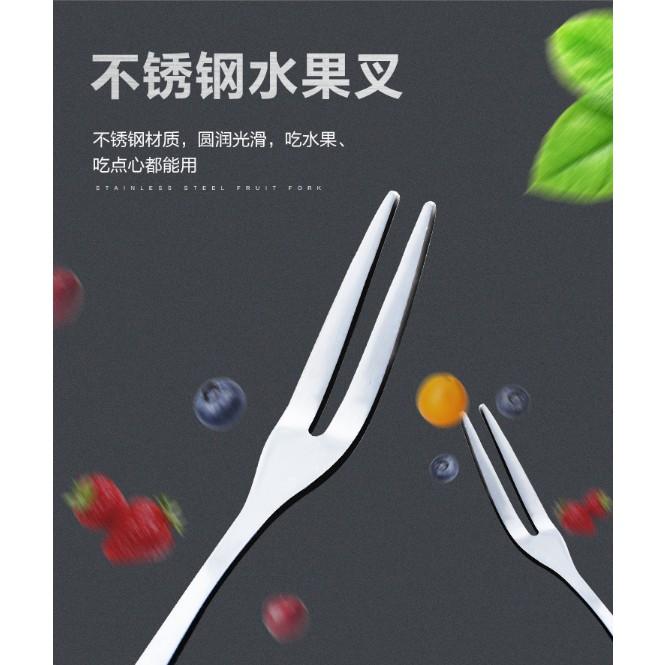 皮老闆3C賣場 不鏽鋼小叉子 水果叉 甜點叉 蛋糕叉 西餐 餐具碗盤 廚房用品 刀叉  叉子 環保 台灣 現貨-細節圖4
