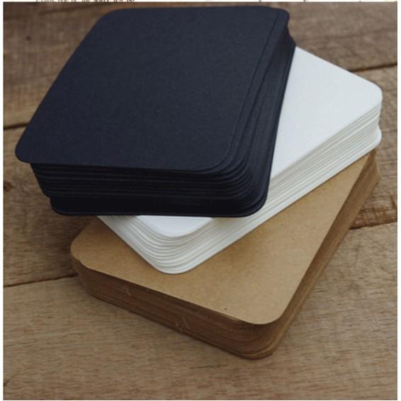 台灣現貨加厚款 DIY復古牛皮小卡片 復古懷舊 單字卡 紙卡 空白字卡 單字卡 祝福小卡 牛皮紙卡 白色紙卡-細節圖2