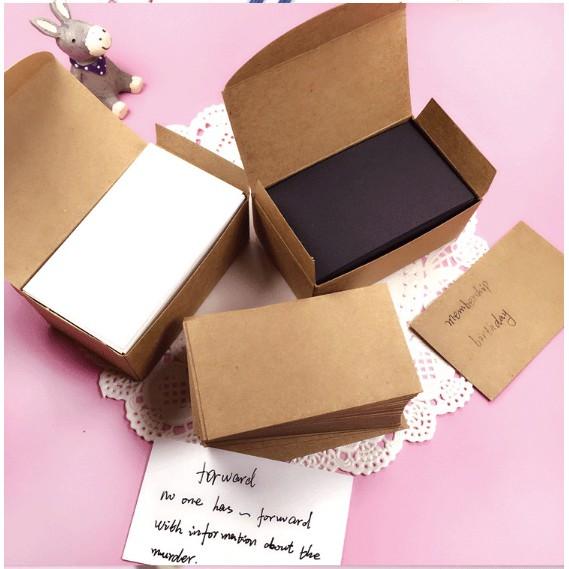 台灣現貨加厚款 DIY復古牛皮小卡片 復古懷舊 單字卡 紙卡 空白字卡 單字卡 祝福小卡 牛皮紙卡 白色紙卡-細節圖6