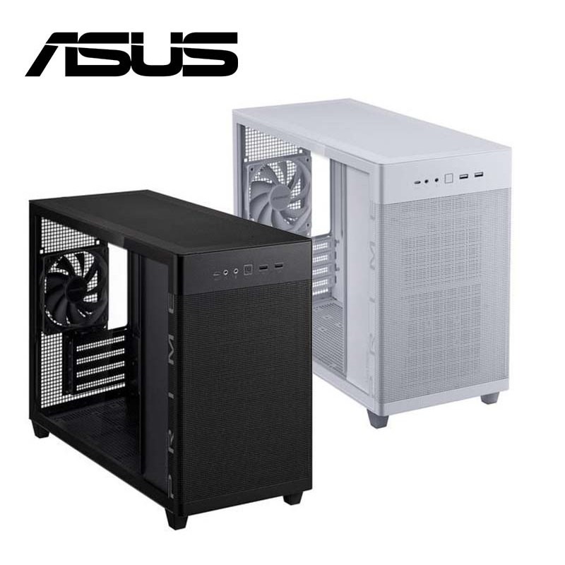 ASUS 華碩 Prime AP201 White MicroATX 鋼化玻璃機殼(黑/白色款)-細節圖2