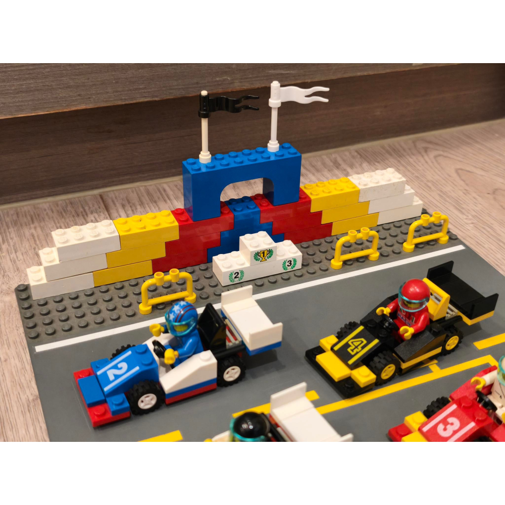 LEGO樂高經典絕版CITY城市系列MOC6395大賽車組二手美品-細節圖3