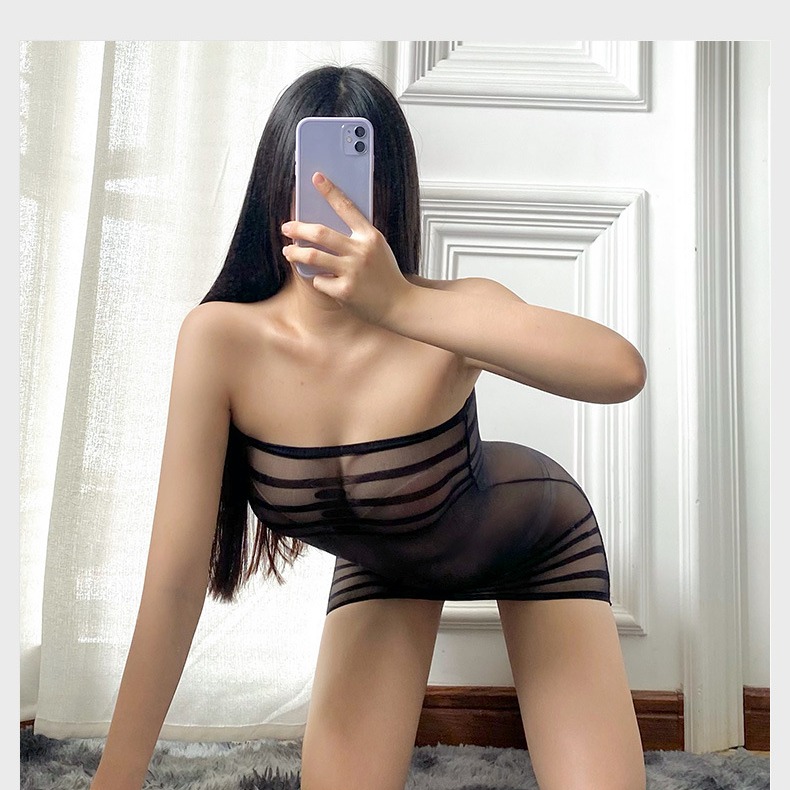 情趣內衣套裝 大尺碼絲襪免脫露乳連體衣角色扮演SM性感睡衣 護士 OL 女僕 透視 衣【D01-FS1-09】探索倉庫-細節圖6