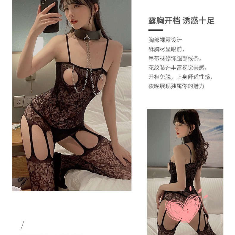 情趣內衣套裝 情趣角色扮演SM 性感睡衣護士女僕 深Ｖ 透視 連體衣【FS1-11】探索倉庫-細節圖6