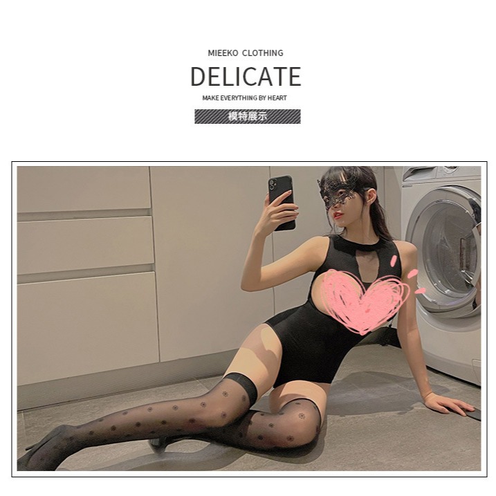 情趣內衣套裝 情趣絲襪 免脫露乳連體衣角色扮演SM 性感睡護士搭配情趣用品【FS1-21】探索倉庫-細節圖4