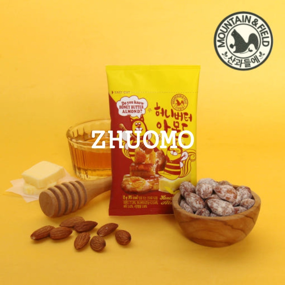 【長期開團中】韓國MOUNTAIN & FIELD松鼠家 奶油蜂蜜杏仁18g*10入-細節圖2