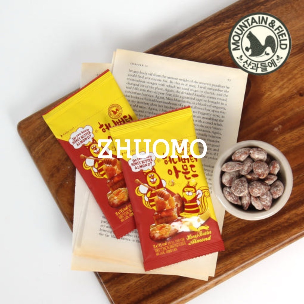 【長期開團中】韓國MOUNTAIN & FIELD松鼠家 奶油蜂蜜杏仁18g*10入-細節圖3