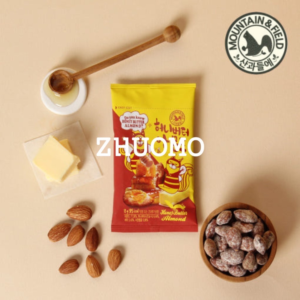 【長期開團中】韓國MOUNTAIN & FIELD松鼠家 奶油蜂蜜杏仁18g*10入-細節圖4