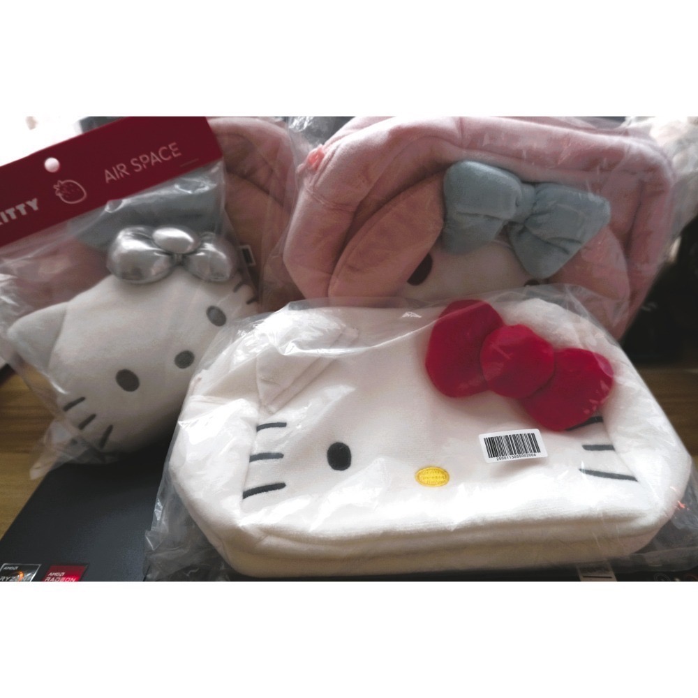 (全新未拆封) AIR SPACE x Hello Kitty 聯名款卡夾零錢包、化妝包-細節圖2