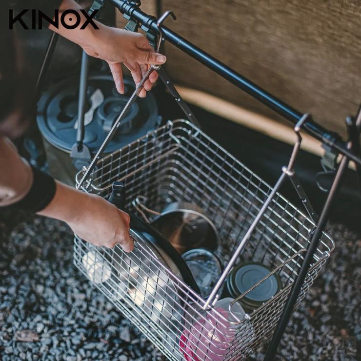 韓國KINOX • 2way 不鏽鋼摺疊掛架 CC Hanger (一組2支入/ 附收納袋)  #衣架 摺疊架-細節圖3