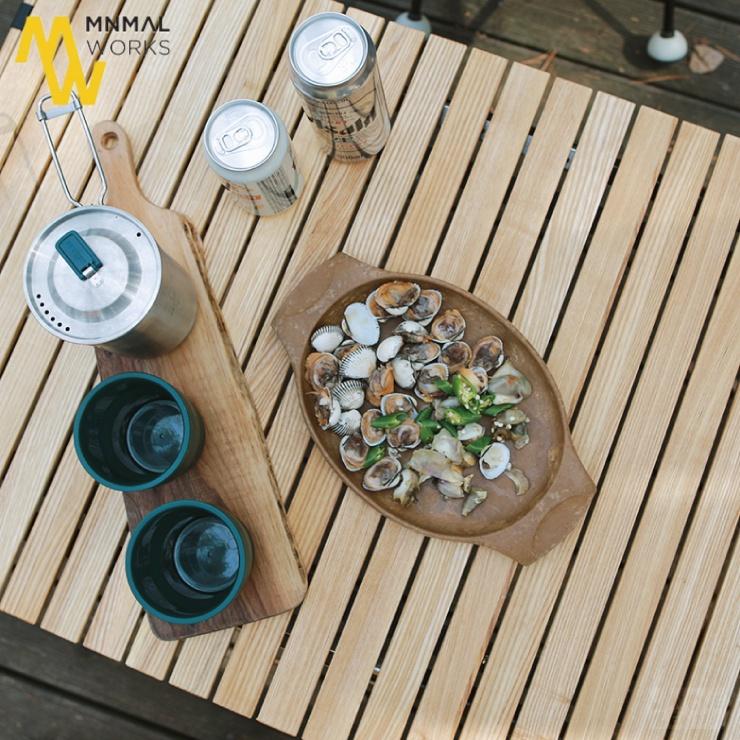 Minimal Works | Pampas Table | 彭巴白蠟木蛋捲桌 2.0 Ash #露營 #野營 #露營桌-細節圖4