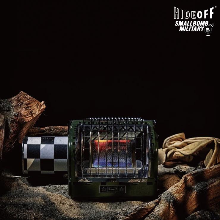 HIDE OFF • Military Heater軍風solo迷你暖爐 (軍綠)- 附很帥的原廠收納包 韓國原廠授權-細節圖2