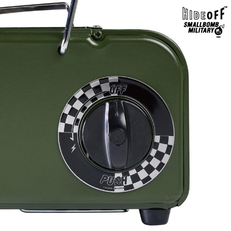 HIDE OFF • Military Heater軍風solo迷你暖爐 (軍綠)- 附很帥的原廠收納包 韓國原廠授權-細節圖5