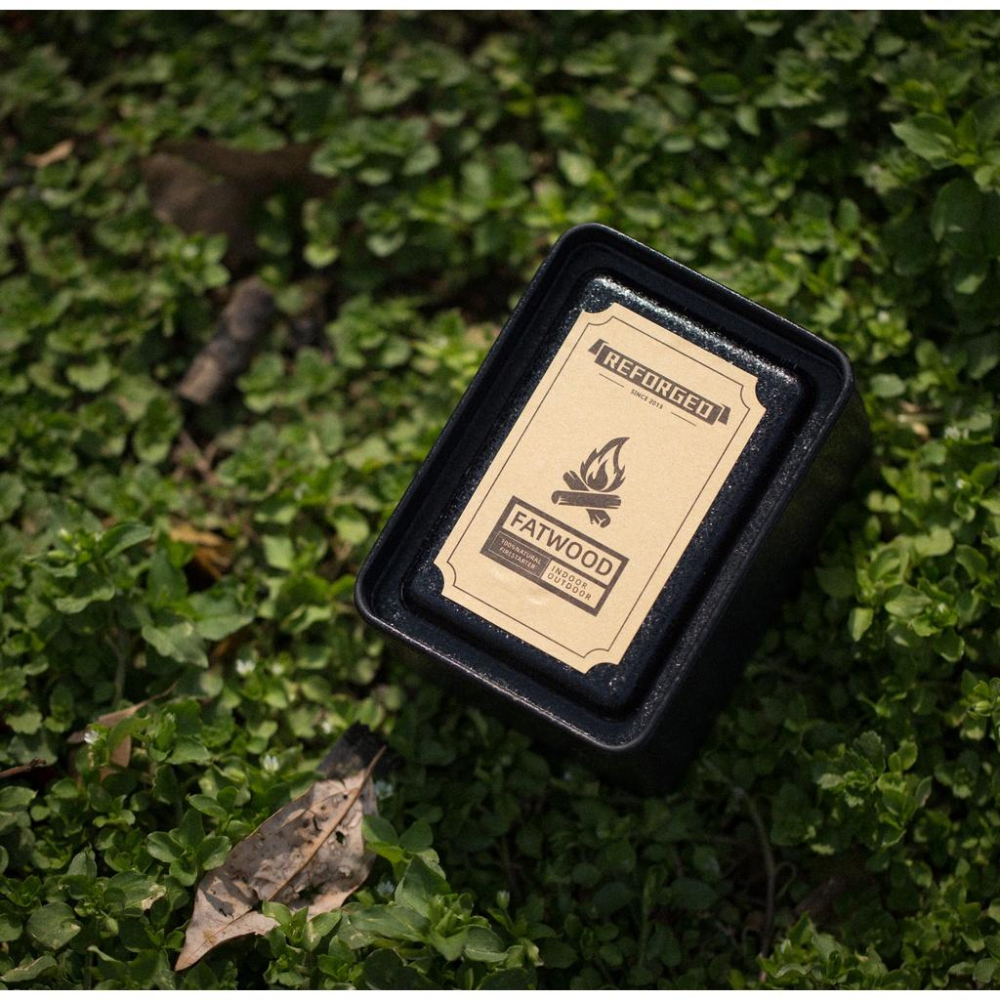 (現貨) Reforged 天然松明木火種 Fatwood 180g精裝鐵盒 #野營 #火種 #露營 #升火 #焚火台-細節圖8