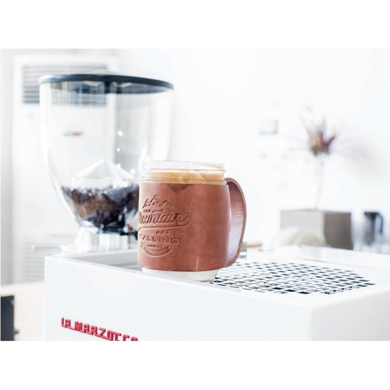 (現貨) REFORGED • 植鞣皮革梅森罐馬克杯 #露營 #戶外杯 #皮革杯 #咖啡罐 #風格露營 #野炊 #梅森罐-細節圖4