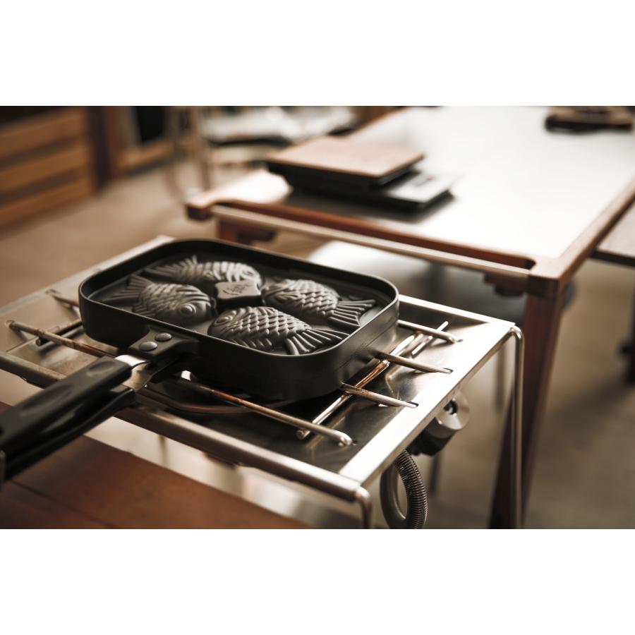 韓國製 鯛魚燒不沾烤夾 不沾鍋 烤盤 烤肉夾 鬆餅夾 烤肉 鯛魚燒 蛋糕模具 野炊 露營 園遊會 點心 下午茶 和風點心-細節圖7