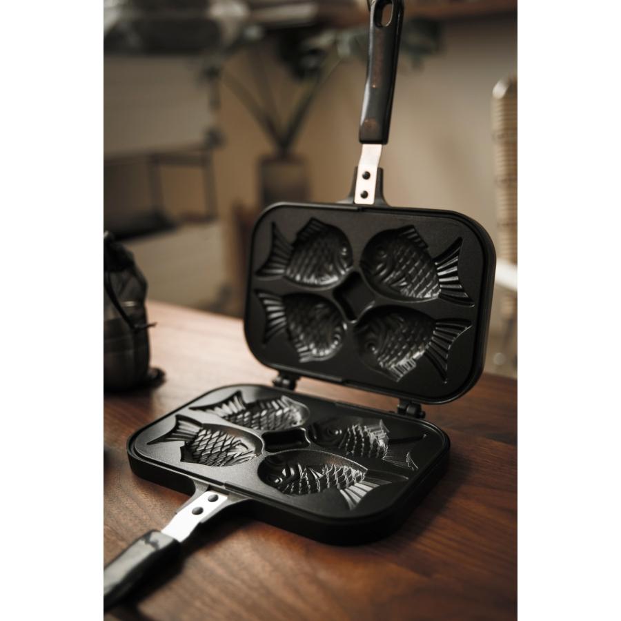 韓國製 鯛魚燒不沾烤夾 不沾鍋 烤盤 烤肉夾 鬆餅夾 烤肉 鯛魚燒 蛋糕模具 野炊 露營 園遊會 點心 下午茶 和風點心-細節圖8