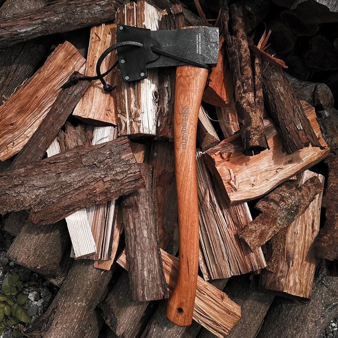 Husqvarna Wood Splitting Axe-Small瑞典手工鍛造小型劈木斧 玩火 斧頭 野營 焚火 劈材-細節圖5