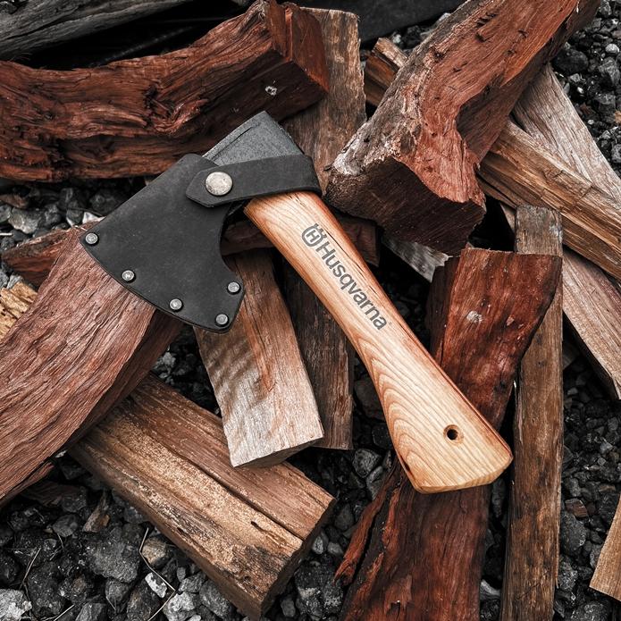 Husqvarna Hiking Hatchet 德國手工鍛造手斧 小斧頭 露營 野營 焚火 劈材 火絨 園藝 焚火道具-細節圖5