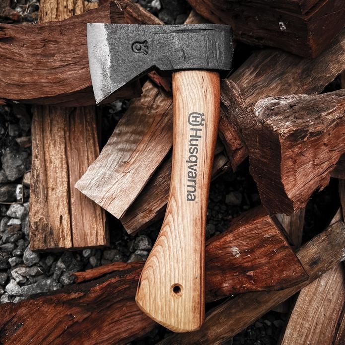 Husqvarna Hiking Hatchet 德國手工鍛造手斧 小斧頭 露營 野營 焚火 劈材 火絨 園藝 焚火道具-細節圖8
