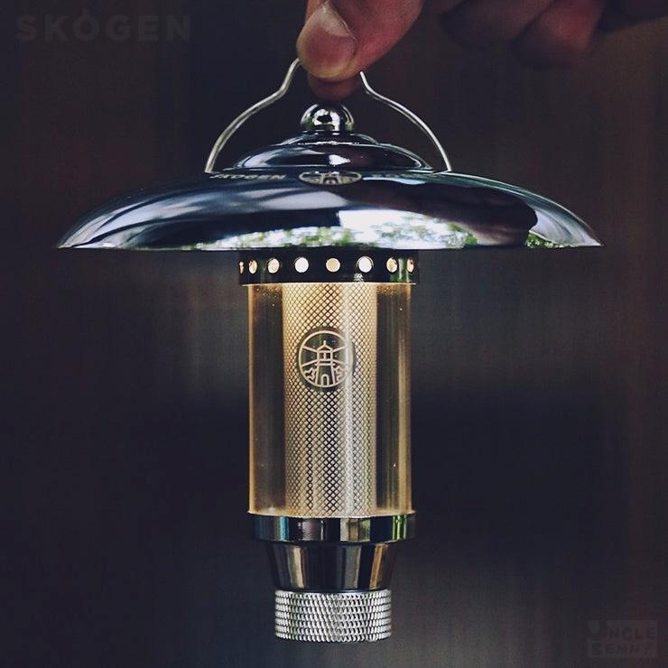 SKOGEN • 森林微光小提燈 NX2 (鍍鉻銀/ 黃銅色兩款) 露營燈 氣氛燈 瓦斯燈 Goalzero M3可參考-細節圖5