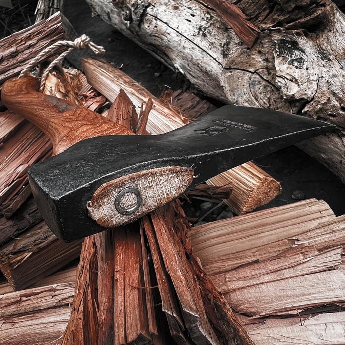 Husqvarna Camping Axe  露營斧 隨身斧頭 露營 野營 焚火 劈材 火絨 園藝 焚火道具 斧頭幫-細節圖6