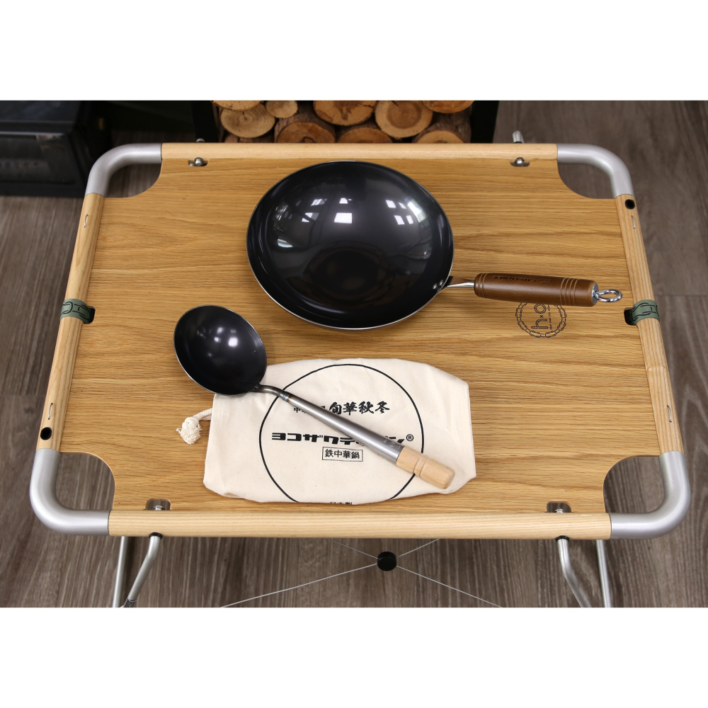 中華炒鍋 套組 旬華秋冬 [日本製]  (附鍋鏟/ 原廠收納袋) 把手可拆 露營攜帶超方便 #戶外廚具 露營鍋-細節圖3