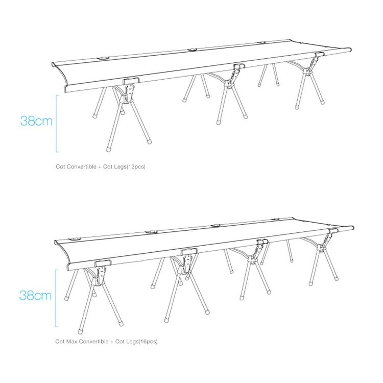 Helinox • 行軍床增高腳架 12pcs(附收納袋) 正規公司貨 行軍床增高神器-細節圖8