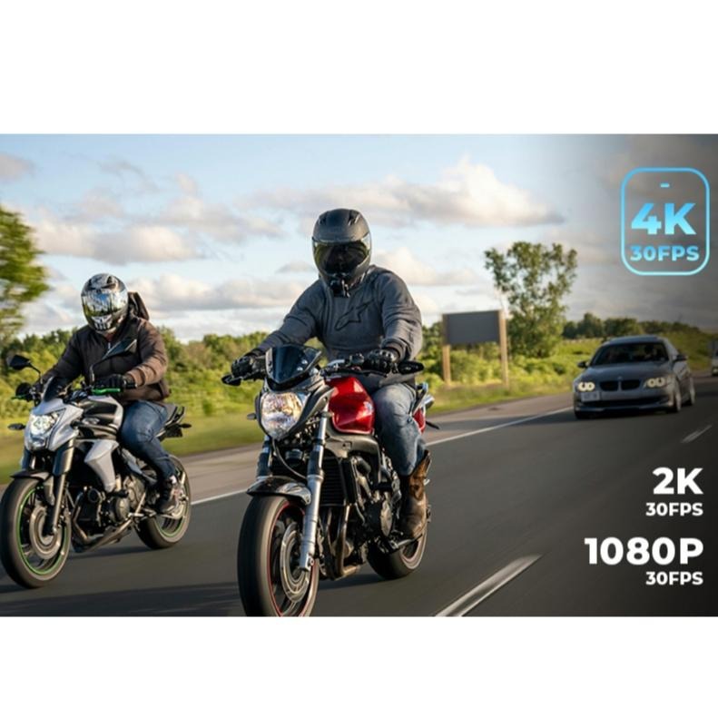 《十分安全帽》MOTO  id221 BC2 行車紀錄器藍芽耳機 二合一 4K畫質 支援前後鏡頭 防手震 聽音樂 導航-細節圖2