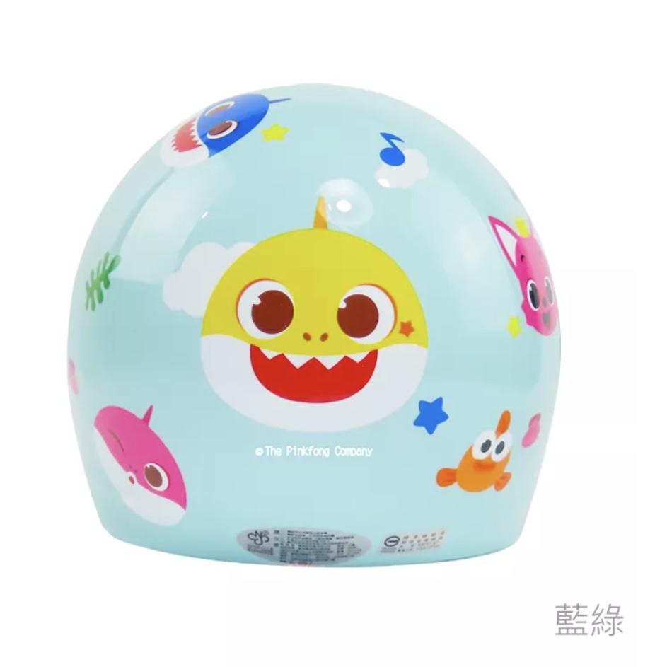 《十分安全帽》碰碰狐🔺含鏡片🔺鯊魚寶寶安全帽  兒童安全帽 華泰 兒童帽 碰碰狐 鯊魚寶寶 童帽 3/4罩-細節圖2