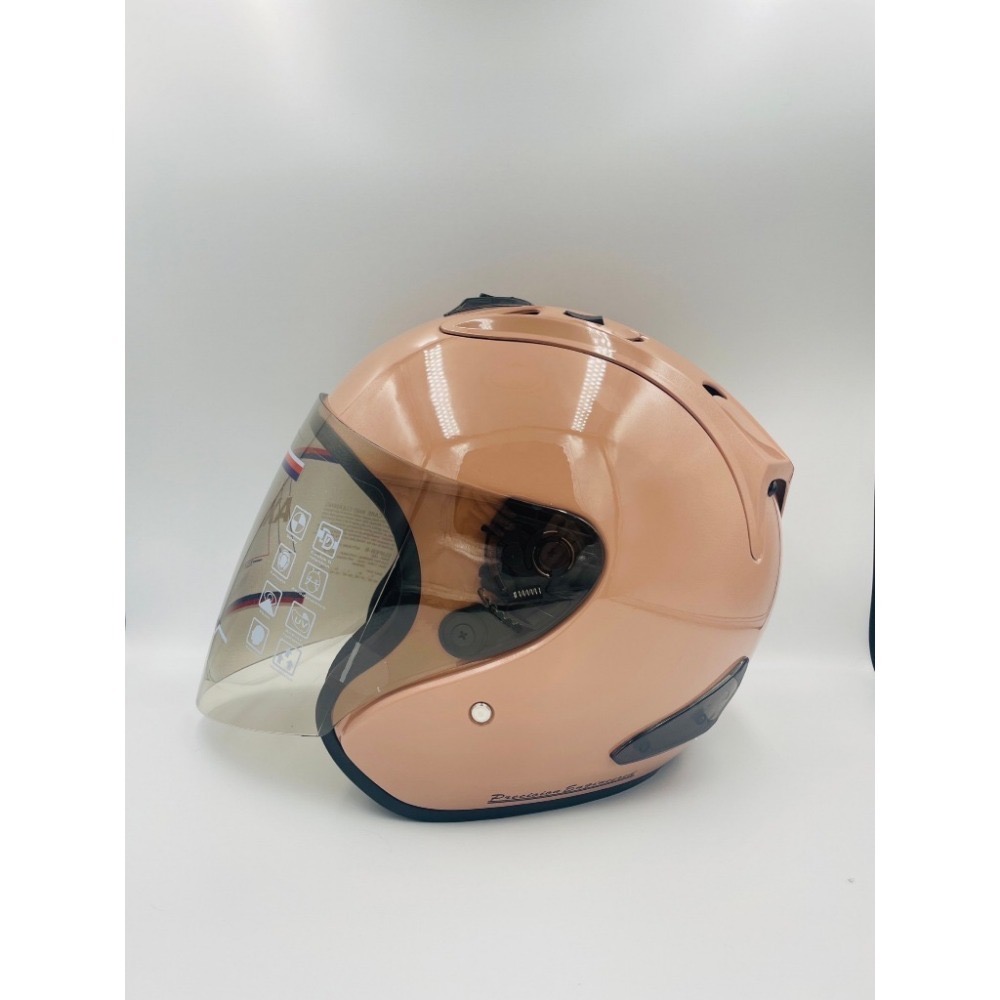 《免運❗️》R帽 R4 《+送彩片》R 安全帽 素色半罩帽 再加碼送摺疊傘&袖套 電鍍片 齒排釦 雙D扣-規格圖9