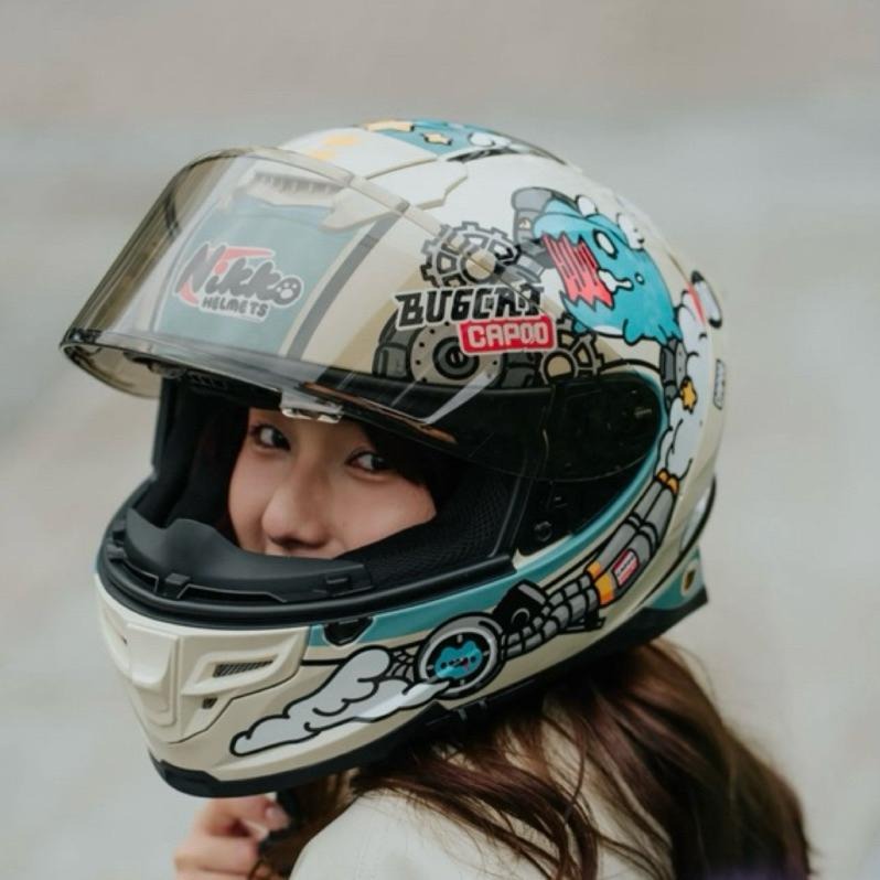 🔥限量特賣🔥免運🔥N-806 貓貓蟲聯名 急速咖波 全罩式 咖波安全帽 快拆鏡片 齒排扣 排齒扣 超低優惠🔥-細節圖3