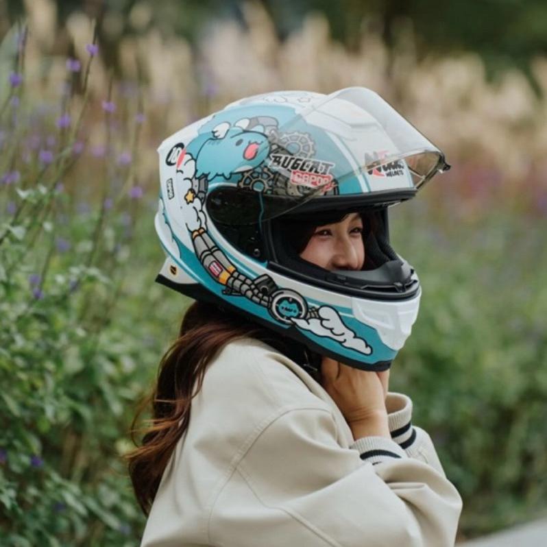 🔥限量特賣🔥免運🔥N-806 貓貓蟲聯名 急速咖波 全罩式 咖波安全帽 快拆鏡片 齒排扣 排齒扣 超低優惠🔥-細節圖4
