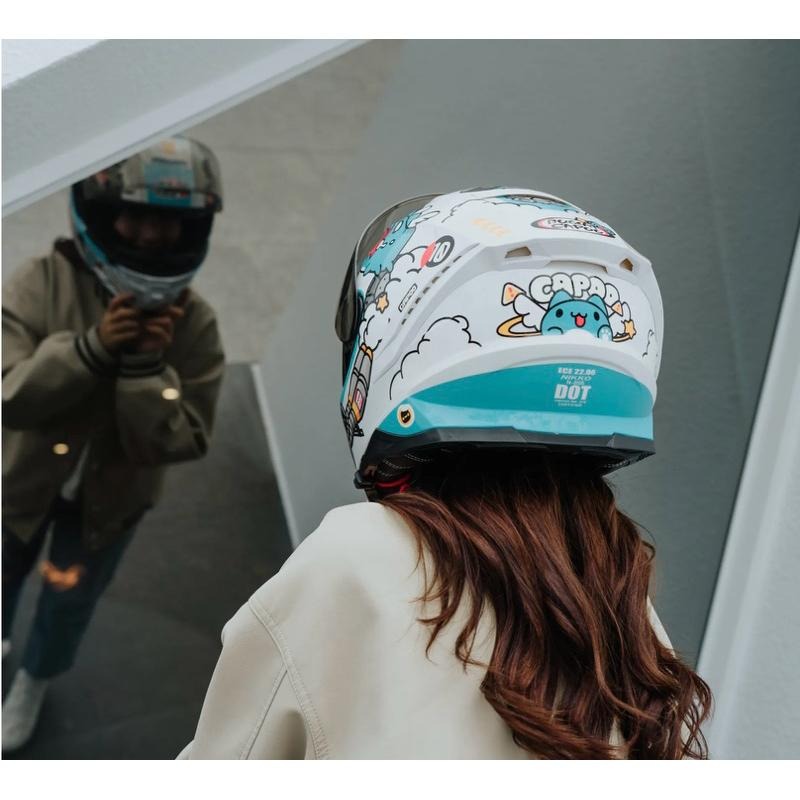 🔥限量特賣🔥免運🔥N-806 貓貓蟲聯名 急速咖波 全罩式 咖波安全帽 快拆鏡片 齒排扣 排齒扣 超低優惠🔥-細節圖6
