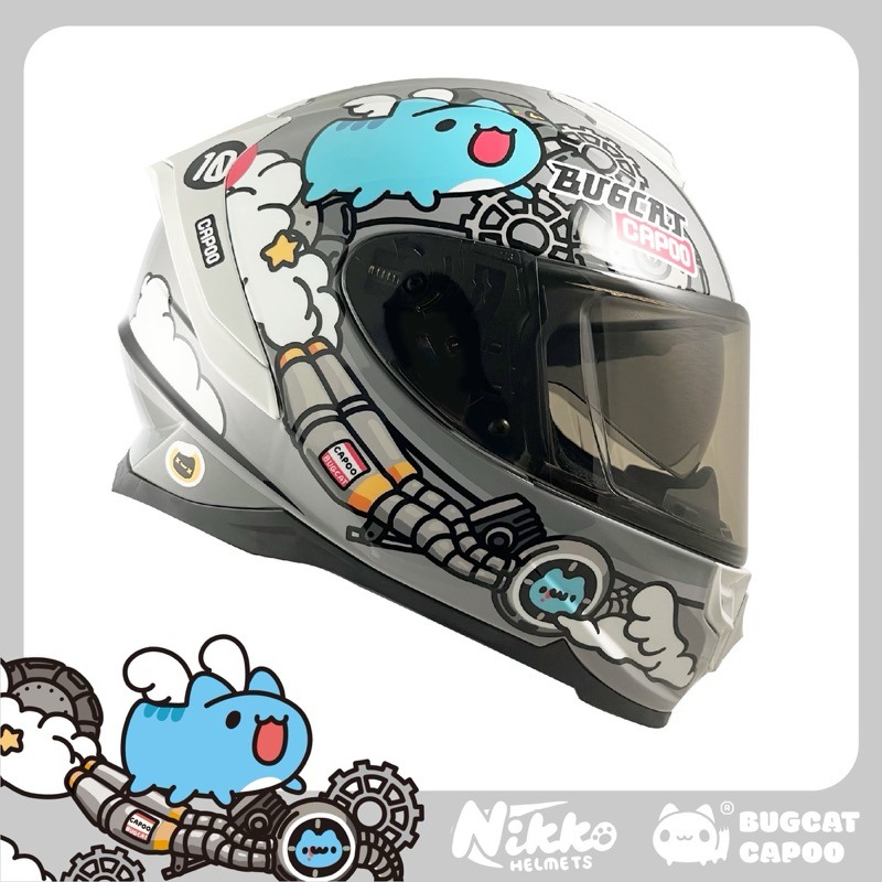 🔥限量特賣🔥免運🔥N-806 貓貓蟲聯名 急速咖波 全罩式 咖波安全帽 快拆鏡片 齒排扣 排齒扣 超低優惠🔥-規格圖6