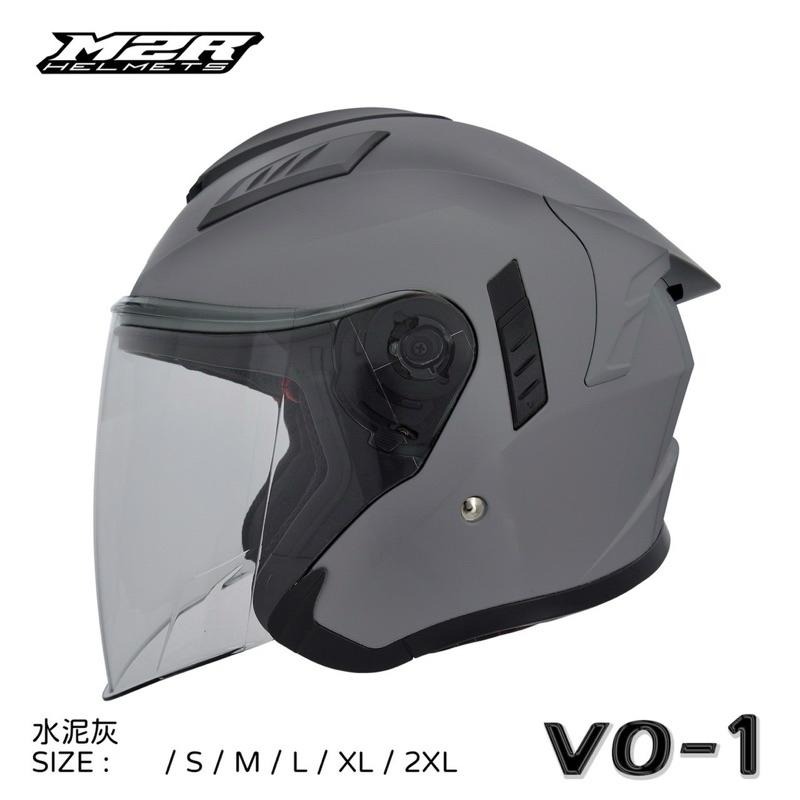 M2R  VO-1通勤帽款 素色四分之三式安全帽 內墨鏡 M2R安全帽 M2R半罩-細節圖4