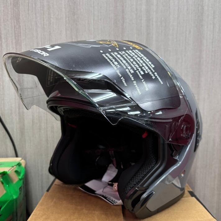 M2R  VO-1通勤帽款 素色四分之三式安全帽 內墨鏡 M2R安全帽 M2R半罩-細節圖5