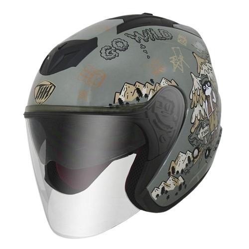 《🔥超優惠🔥》THH T-386 野FUN 野放 四分之三罩 內墨遮陽鏡 尺排扣 耳機槽設計 內襯全可拆洗-細節圖5