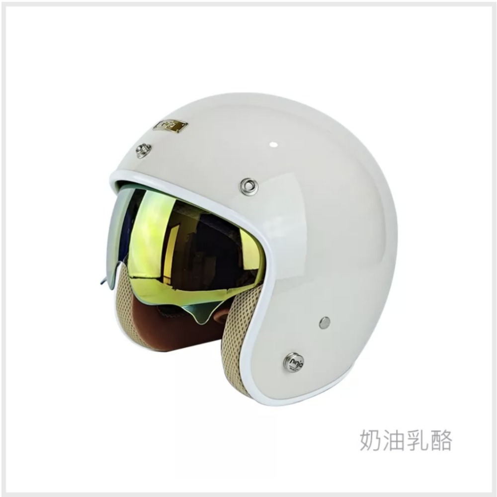 《十分安全帽》🔥涼感內襯🔥 Ninja漾蜜 806Y/806SY 墨鏡素色安全帽 騎士復古帽 內藏多層膜墨片 可拆洗-規格圖9