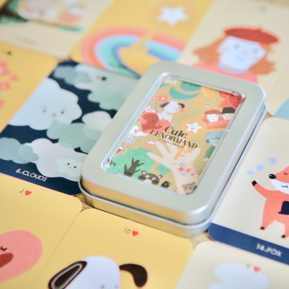 可愛雷諾曼卡 CLASSIC 36張鐵盒 占卜不求人 Lenormand 新手友善-細節圖4