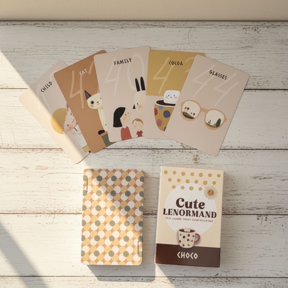 可愛雷諾曼卡 Choco 54 張可可雷諾曼占卜擴充卡-細節圖4