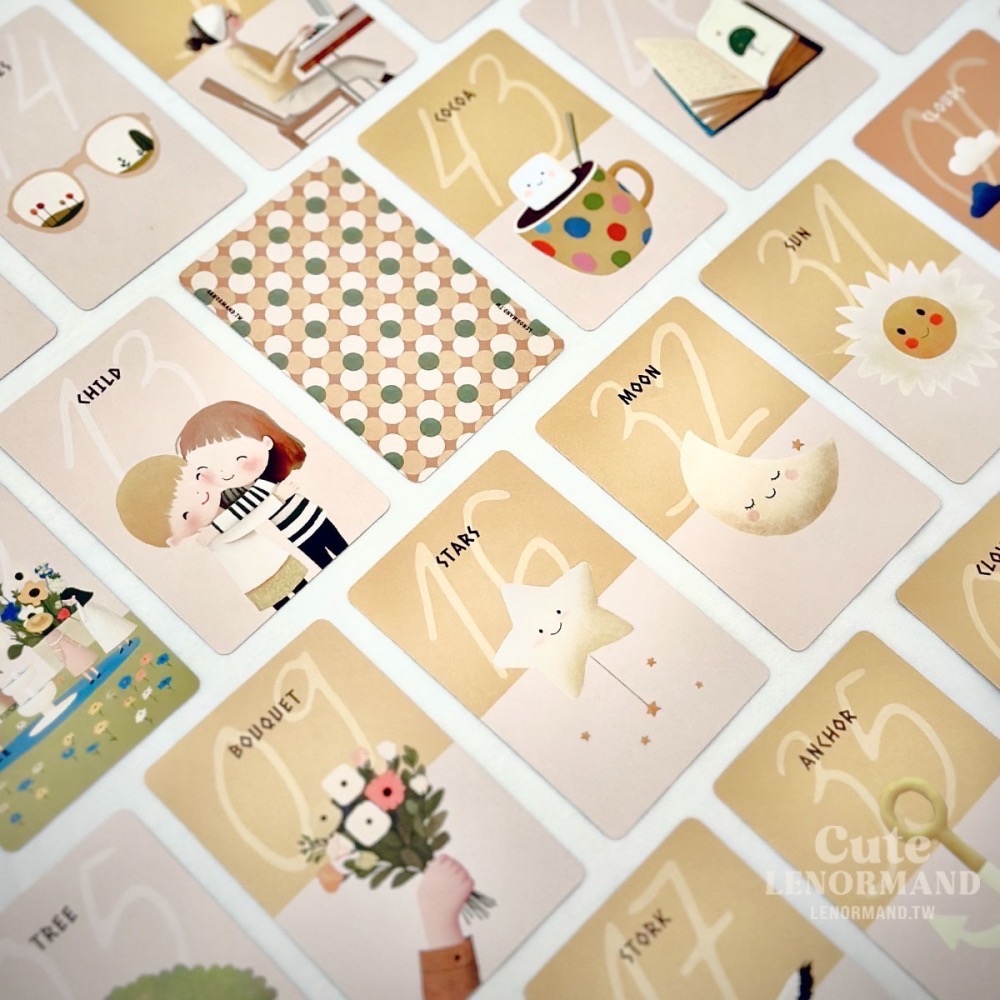 可愛雷諾曼卡 Choco 54 張可可雷諾曼占卜擴充卡-細節圖5